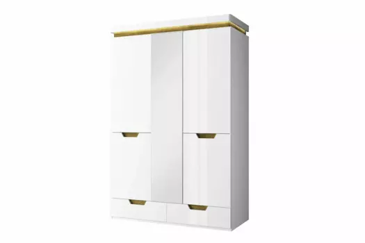 Шкаф torino 3dg2s z (анрэкс) белый 138x210x60 см.