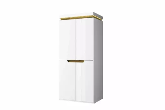 Шкаф torino 2dg (анрэкс) белый 88x200x60 см.