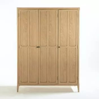 Шкаф трехдверный eugnie (laredoute) коричневый 146x201x54 см.