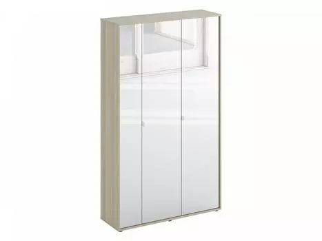 Шкаф трехдверный latte (ogogo) бежевый 112x190x37 см.
