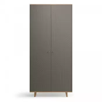 Шкаф twin (the idea) серый 103x225x60 см.