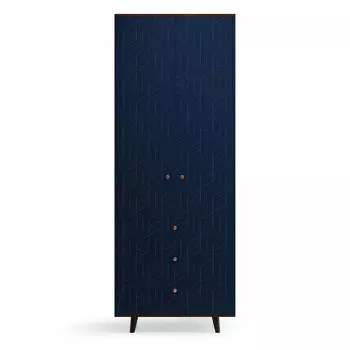Шкаф twin (the idea) синий 85x225x60 см.