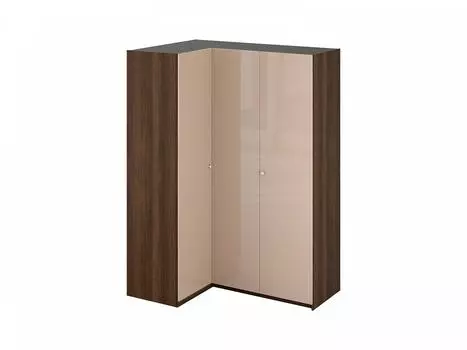 Шкаф угловой uno (ogogo) коричневый 268x233x115 см.