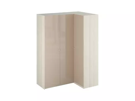 Шкаф uno угловой правый (ogogo) бежевый 168x233x115 см.