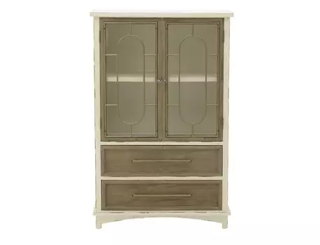 Шкаф-витрина dianne (to4rooms) бежевый 80x124x35 см.