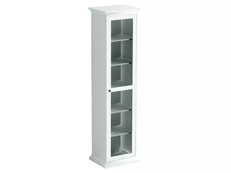 Шкаф-витрина (ogogo) белый 54x201x42 см.