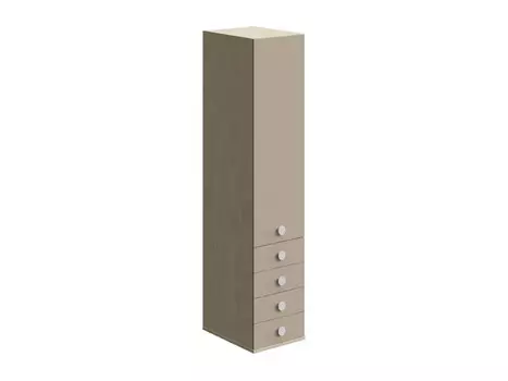 Шкаф yummy однодверный (ogogo) бежевый 45x212x60 см.