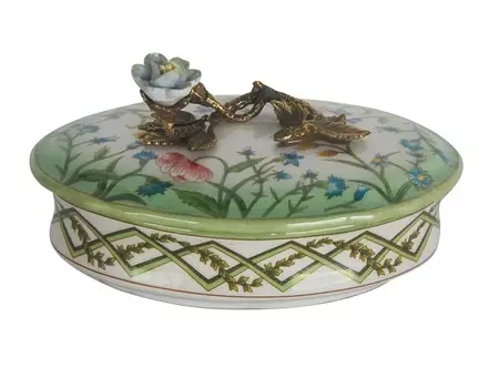 Шкатулка (glasar) мультиколор 11.5x9.0x17.0 см.