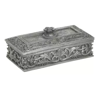 Шкатулка (to4rooms) серебристый 19x9x10 см.