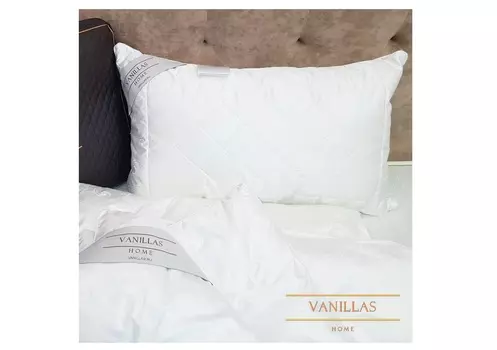 Шёлковая подушка шенонсо (vanillas home) белый 40x60 см.