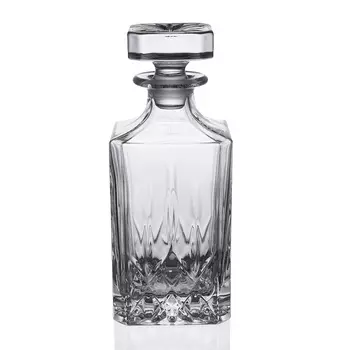 Штоф с крышкой opera 750мл (rcr) прозрачный 20x20x27 см.