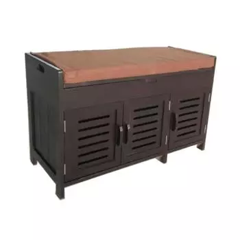 Скамья с тремя дверцами (ecodesign) коричневый 36.0x52.0x83.0 см.