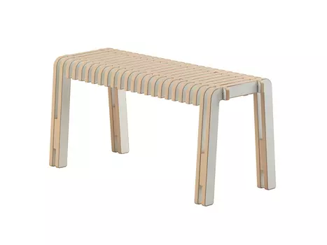 Скамья stix (studiola) белый 93x45x40 см.