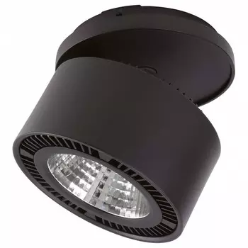 Спот forte inca led (lightstar) черный 9x5 см.