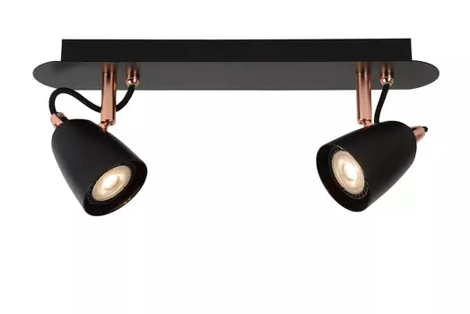 Спот ride-led (lucide) черный 6.5x15x35 см.