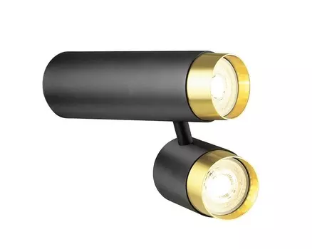 Спот саурис (lumien hall) черный 13 см.