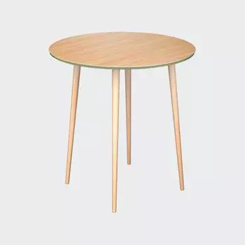 Средний стол спутник (woodi) бирюзовый 74 см.