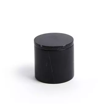 Стакан для ватных дисков madeleine (la forma) черный 9 см.