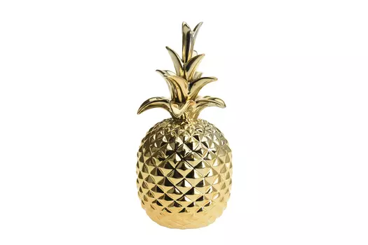 Статуэтка ананас золотая 25см (garda decor) золотой 12x25x12 см.