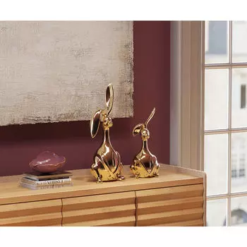 Статуэтка bunny, коллекция банни 53806 (kare) золотой