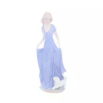 Статуэтка девушка с собачкой 29 см (royal classics) мультиколор 29 см.