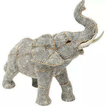 Статуэтка elephant (kare) белый 29x27x14 см.