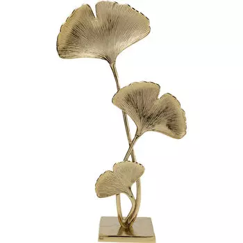 Статуэтка ginkgo leaf (kare) золотой 35x70x17 см.