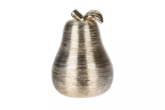 Статуэтка груша (garda decor) золотой 13 см.