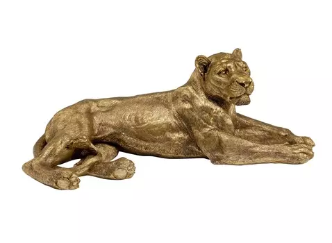 Статуэтка lion (kare) золотой 113x40x58 см.