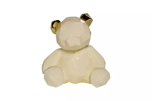 Статуэтка мишка (garda decor) белый 20x15x19 см.