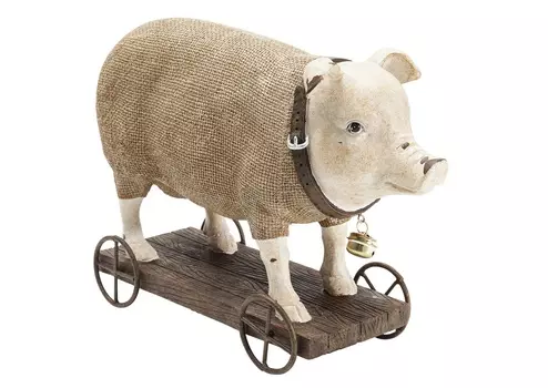 Статуэтка pig (kare) коричневый 29x10x20 см.