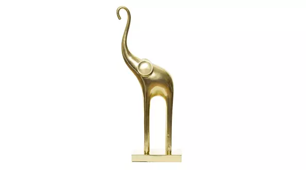 Статуэтка слон (garda decor) золотой 25x54x11 см.