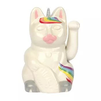 Статуэтка unicorn cat (doiy) серый 10x15x9 см.