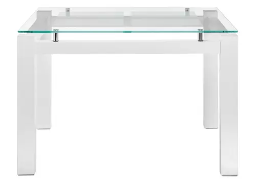 Стеклянный стол бран (woodville) белый 74x76x104 см.