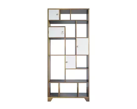 Стеллаж aquarelle (etg-home) мультиколор 85x190x35 см.