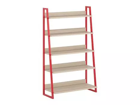 Стеллаж board (ogogo) красный 94x154x37 см.