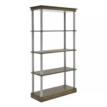 Стеллаж craulnober (to4rooms) серый 100.0x200.0x40.0 см.