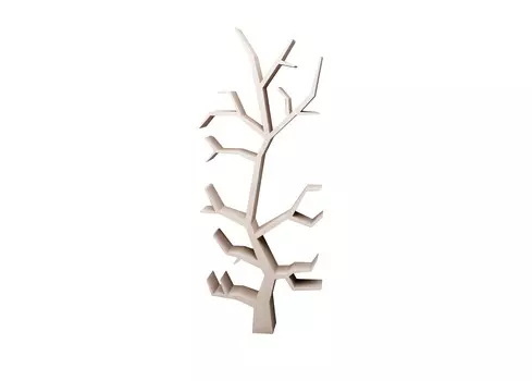 Стеллаж дерево (odingeniy) бежевый 89.0x229.0x20.0 см.