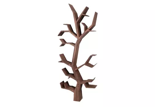 Стеллаж дерево (odingeniy) коричневый 89.0x229.0x20.0 см.