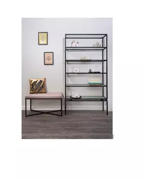 Стеллаж (for miss) черный 100x190x30 см.