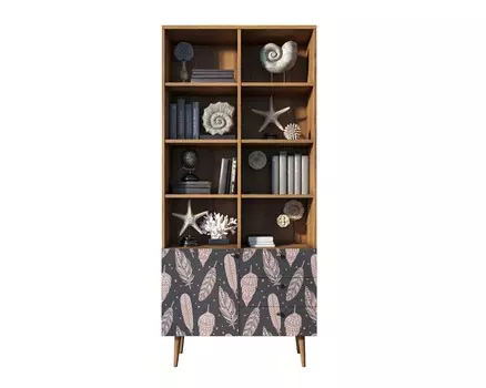 Стеллаж на комоде berber (etg-home) мультиколор 90x200x40 см.