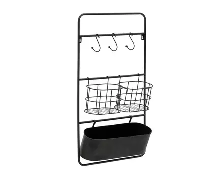 Стеллаж настенный merrane (to4rooms) черный 36.0x60.0x10.0 см.