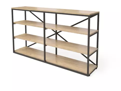 Стеллаж neo loft (millwood) бежевый 160x90x35 см.