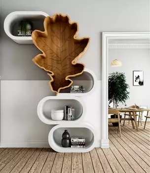 Стеллаж последний листок (odingeniy) белый 152x229x30 см.