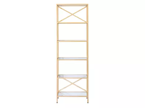 Стеллаж равенна (for miss) золотой 55.0x175.0x25.0 см.