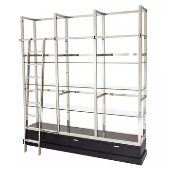 Стеллаж (to4rooms) черный 223x240x45 см.