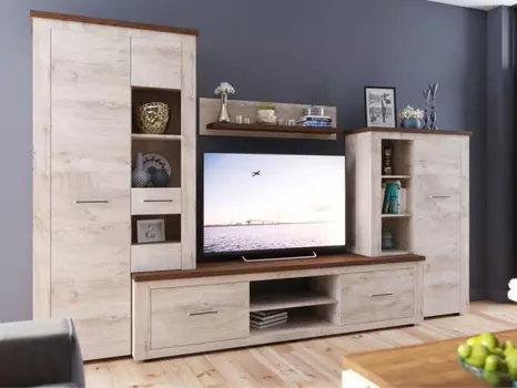 Стенка «мэдисон» (аврора) бежевый 320x200x45 см.