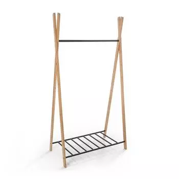 Стойка из бамбука и металла yaka (laredoute) коричневый 93x173x50 см.