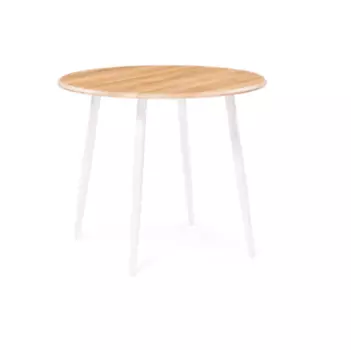 Стол абилин 90 дуб вотан (woodville) белый 90x76 см.