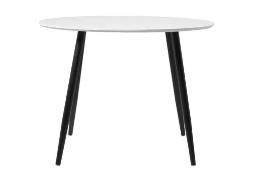 Стол анселм (woodville) белый 100x76x100 см.